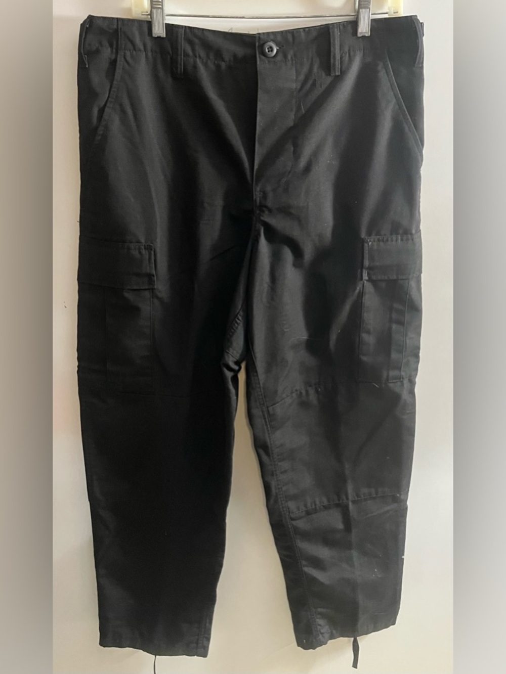 Truspec Men's Black Cargo Pants BDU Military Size M Medium
